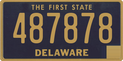 DE license plate 487878