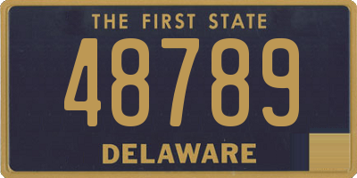 DE license plate 48789