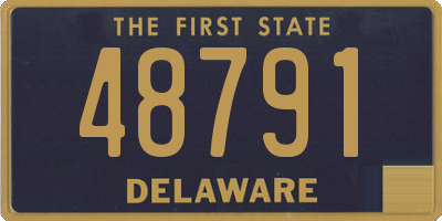 DE license plate 48791