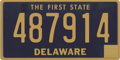 DE license plate 487914