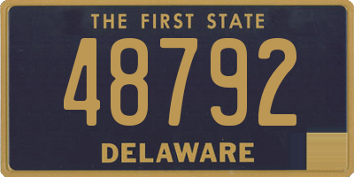 DE license plate 48792