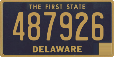 DE license plate 487926