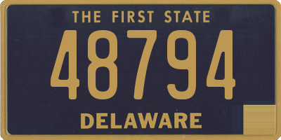 DE license plate 48794