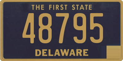 DE license plate 48795