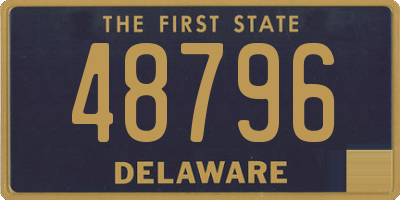 DE license plate 48796