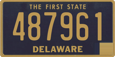 DE license plate 487961