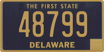 DE license plate 48799