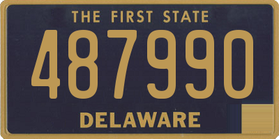 DE license plate 487990