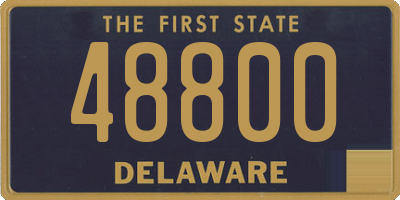 DE license plate 48800