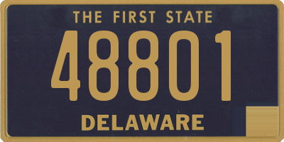 DE license plate 48801
