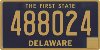 DE license plate 488024