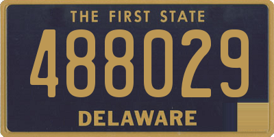 DE license plate 488029