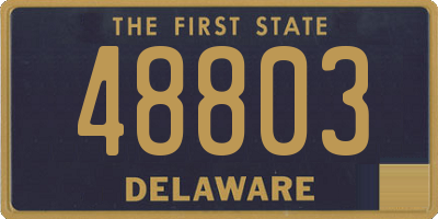 DE license plate 48803