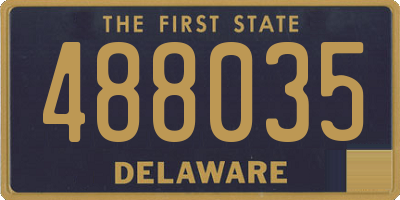 DE license plate 488035