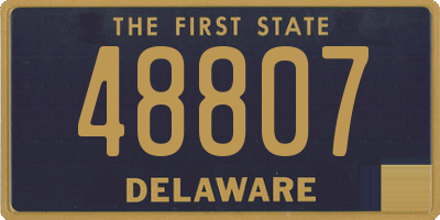 DE license plate 48807