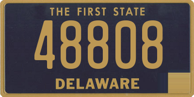 DE license plate 48808