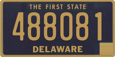 DE license plate 488081