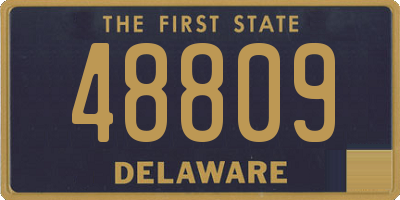 DE license plate 48809