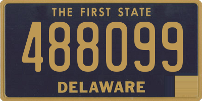 DE license plate 488099