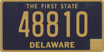 DE license plate 48810