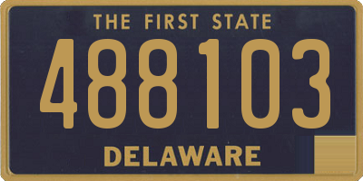 DE license plate 488103