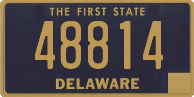 DE license plate 48814