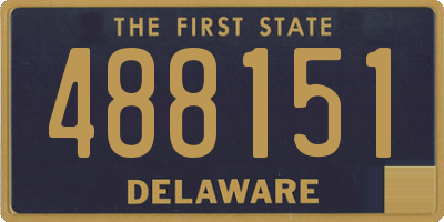 DE license plate 488151