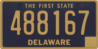 DE license plate 488167