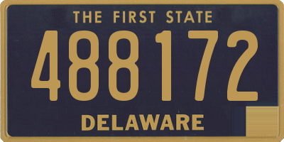 DE license plate 488172