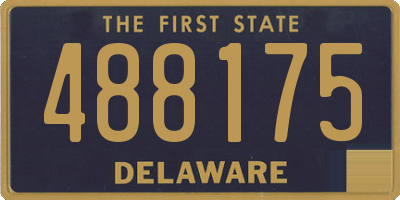 DE license plate 488175