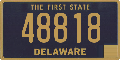 DE license plate 48818