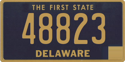 DE license plate 48823