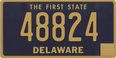 DE license plate 48824