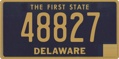 DE license plate 48827