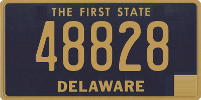 DE license plate 48828