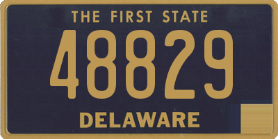 DE license plate 48829