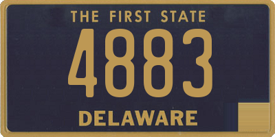 DE license plate 4883