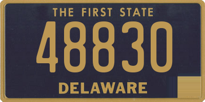 DE license plate 48830