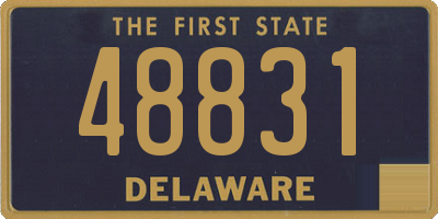 DE license plate 48831