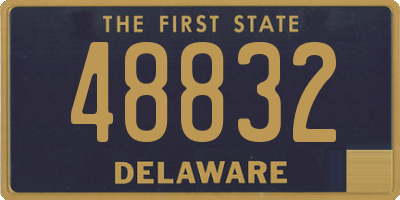 DE license plate 48832