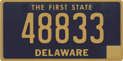 DE license plate 48833