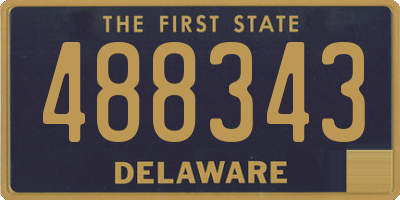 DE license plate 488343