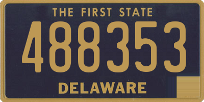 DE license plate 488353