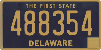 DE license plate 488354