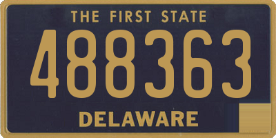 DE license plate 488363