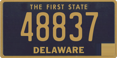 DE license plate 48837