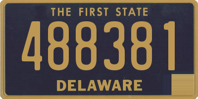 DE license plate 488381
