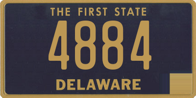 DE license plate 4884