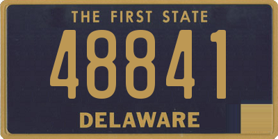 DE license plate 48841