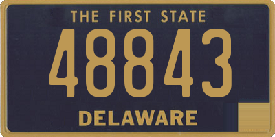 DE license plate 48843